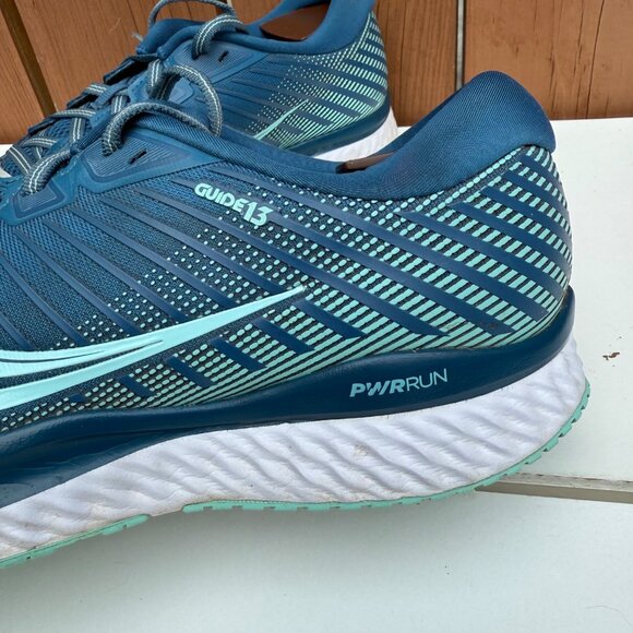 Saucony Guide 15 Women's Running Shoes Size 8 Teal & Aqua - Picture 3 of 9